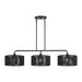 Livex Lighting - 60233-04 - Three Light Linear Chandelier - Acordia - Black