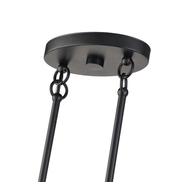 Livex Lighting - 60233-04 - Three Light Linear Chandelier - Acordia - Black