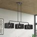 Livex Lighting - 60233-04 - Three Light Linear Chandelier - Acordia - Black