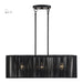 Livex Lighting - 60234-04 - Three Light Linear Chandelier - Acordia - Black