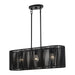 Livex Lighting - 60234-04 - Three Light Linear Chandelier - Acordia - Black