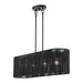 Livex Lighting - 60235-04 - Four Light Linear Chandelier - Acordia - Black