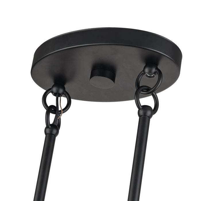 Livex Lighting - 60235-04 - Four Light Linear Chandelier - Acordia - Black