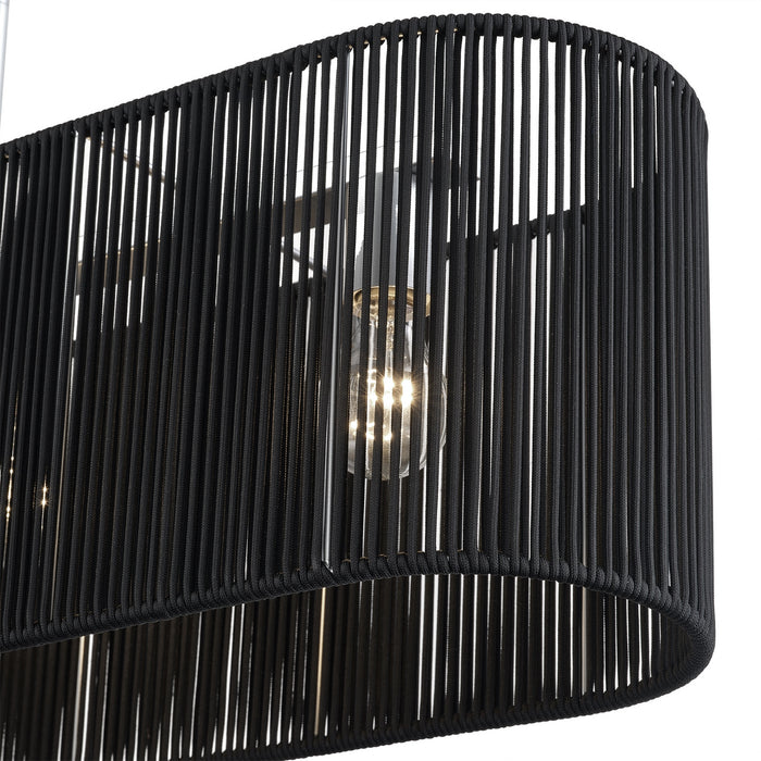 Livex Lighting - 60235-81 - Four Light Linear Chandelier - Acordia - Painted Nickel