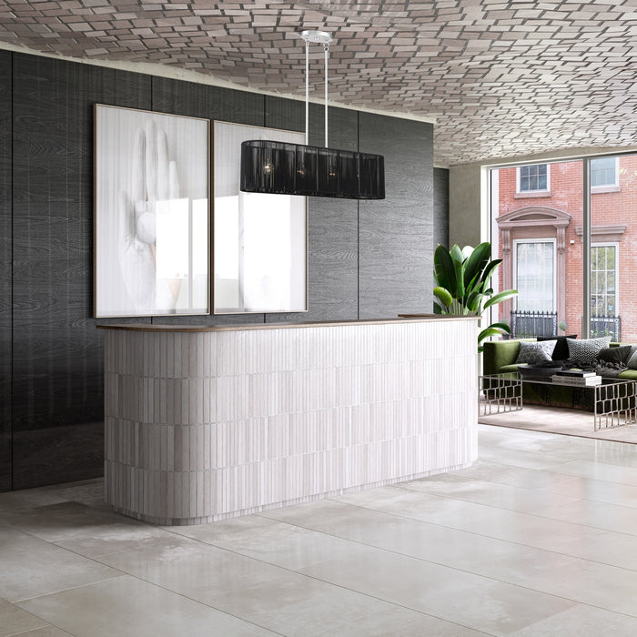 Livex Lighting - 60235-81 - Four Light Linear Chandelier - Acordia - Painted Nickel