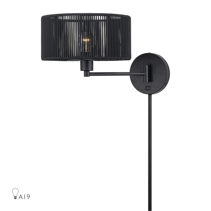Livex Lighting - 60237-04 - One Light Swing Arm Wall Lamp - Acordia - Black