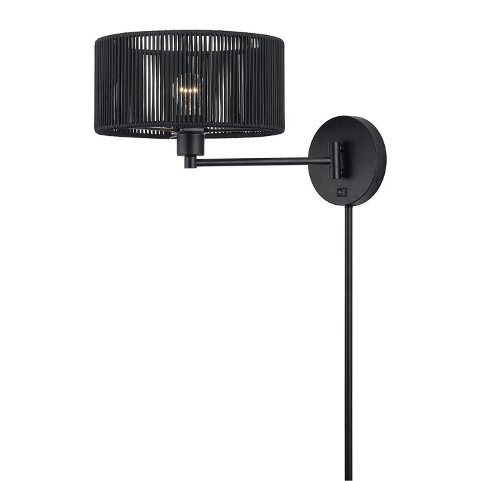 Livex Lighting - 60237-04 - One Light Swing Arm Wall Lamp - Acordia - Black