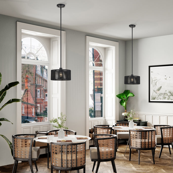 Livex Lighting - 60243-04 - One Light Pendant - Acordia - Black