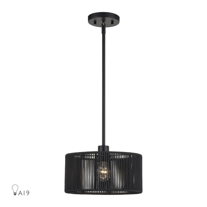 Livex Lighting - 60243-04 - One Light Pendant - Acordia - Black