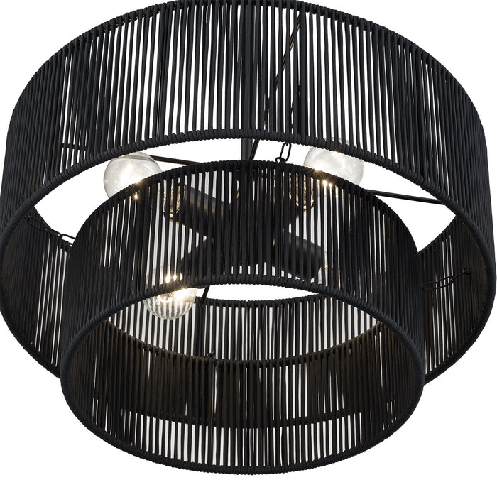 Livex Lighting - 60244-04 - Four Light Chandelier - Acordia - Black