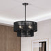 Livex Lighting - 60244-04 - Four Light Chandelier - Acordia - Black
