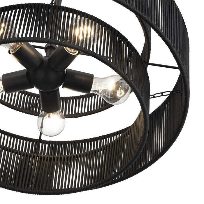 Livex Lighting - 60245-04 - Five Light Chandelier - Acordia - Black