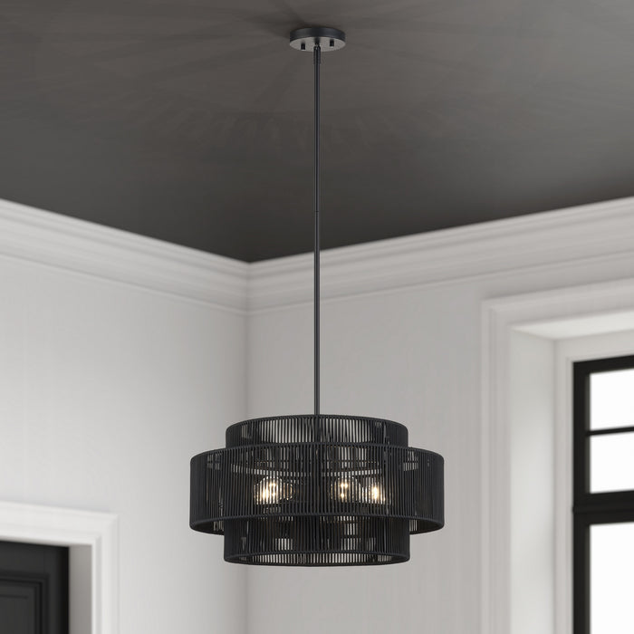 Livex Lighting - 60245-04 - Five Light Chandelier - Acordia - Black