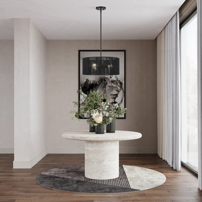 Livex Lighting - 60246-04 - Three Light Chandelier - Acordia - Black