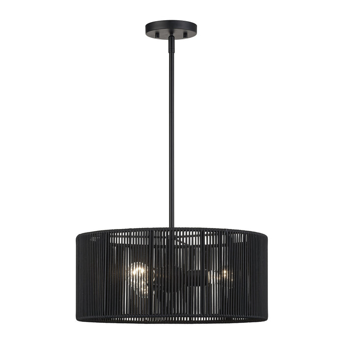 Livex Lighting - 60246-04 - Three Light Chandelier - Acordia - Black