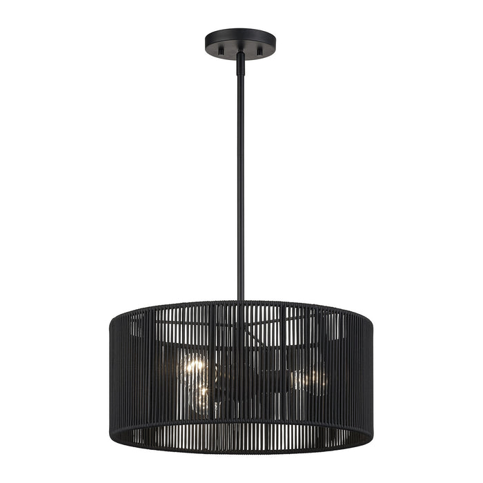 Livex Lighting - 60246-04 - Three Light Chandelier - Acordia - Black