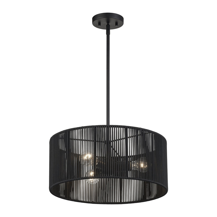 Livex Lighting - 60246-04 - Three Light Chandelier - Acordia - Black