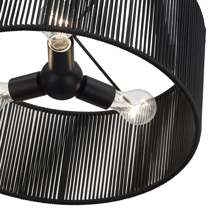 Livex Lighting - 60246-04 - Three Light Chandelier - Acordia - Black