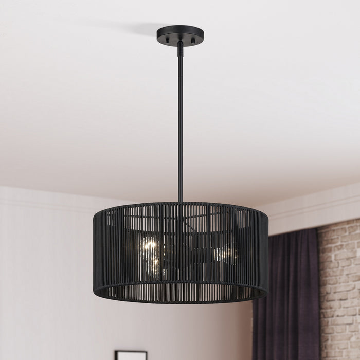 Livex Lighting - 60246-04 - Three Light Chandelier - Acordia - Black