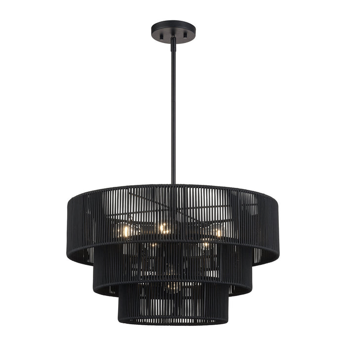 Livex Lighting - 60247-04 - Six Light Chandelier - Acordia - Black