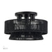 Livex Lighting - 60252-04 - Three Light Semi-Flush Mount - Florell - Black