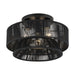 Livex Lighting - 60252-04 - Three Light Semi-Flush Mount - Florell - Black
