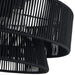 Livex Lighting - 60252-04 - Three Light Semi-Flush Mount - Florell - Black