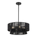 Livex Lighting - 60254-04 - Four Light Chandelier - Florell - Black