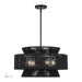 Livex Lighting - 60255-04 - Five Light Chandelier - Florell - Black