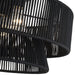 Livex Lighting - 60257-04 - Four Light Semi-Flush Mount - Florell - Black