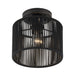 Livex Lighting - 60264-04 - One Light Semi-Flush Mount - Acordia - Black