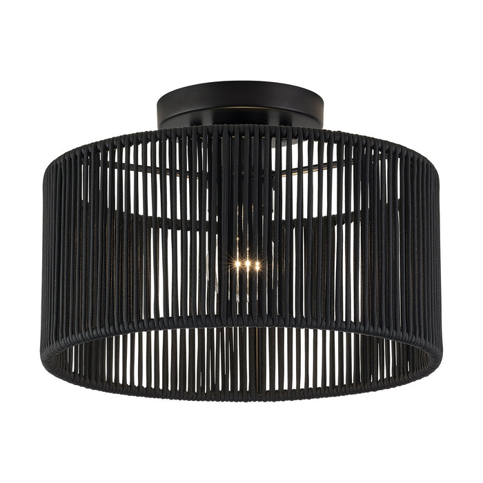 Livex Lighting - 60265-04 - One Light Semi-Flush Mount - Acordia - Black