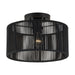 Livex Lighting - 60265-04 - One Light Semi-Flush Mount - Acordia - Black