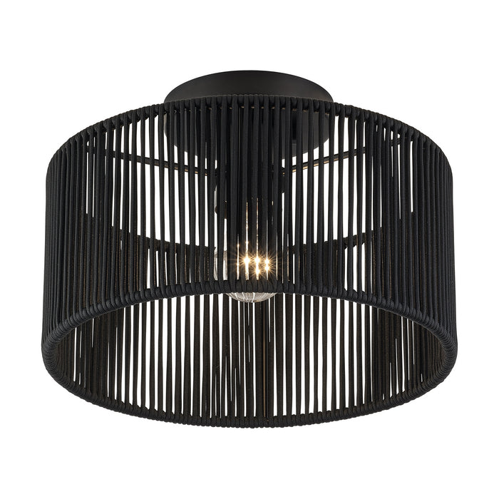 Livex Lighting - 60265-04 - One Light Semi-Flush Mount - Acordia - Black