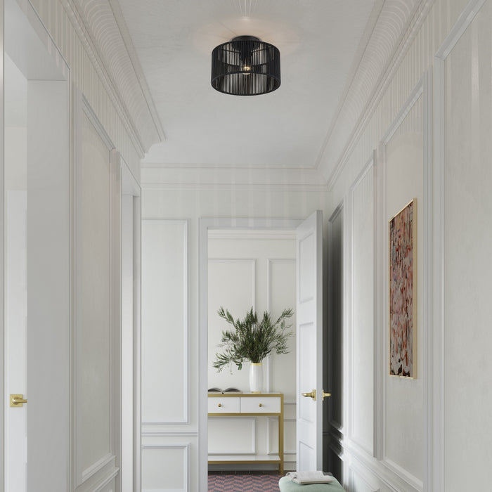 Livex Lighting - 60265-04 - One Light Semi-Flush Mount - Acordia - Black