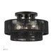 Livex Lighting - 60266-04 - Three Light Semi-Flush Mount - Acordia - Black