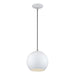 Livex Lighting - 60278-03 - LED Pendant - Kuppola - White w/Brushed Nickel