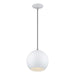 Livex Lighting - 60278-03 - LED Pendant - Kuppola - White w/Brushed Nickel