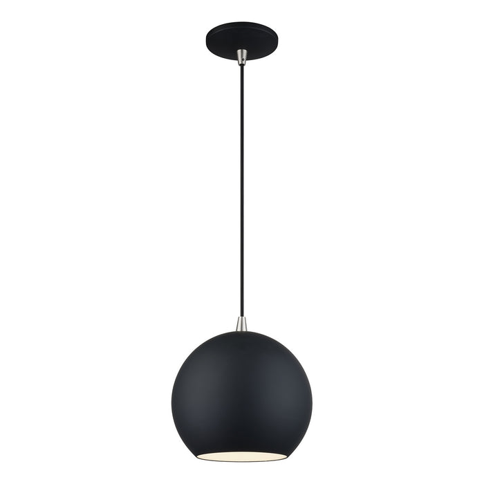 Livex Lighting - 60278-04 - LED Pendant - Kuppola - Black w/Brushed Nickel