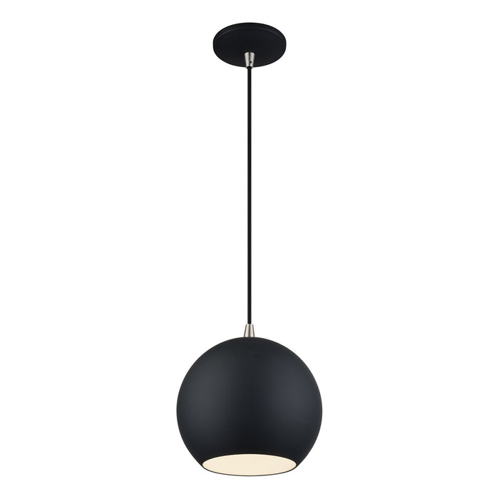 Livex Lighting - 60278-04 - LED Pendant - Kuppola - Black w/Brushed Nickel