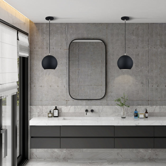 Livex Lighting - 60278-04 - LED Pendant - Kuppola - Black w/Brushed Nickel