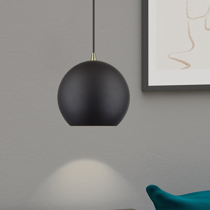 Livex Lighting - 60278-07 - LED Pendant - Kuppola - Bronze w/Antique Brass