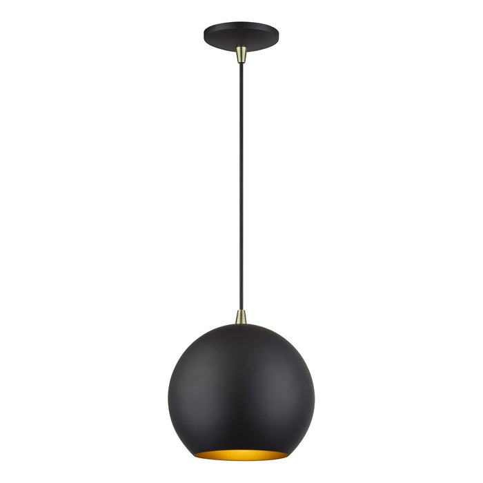Livex Lighting - 60278-07 - LED Pendant - Kuppola - Bronze w/Antique Brass