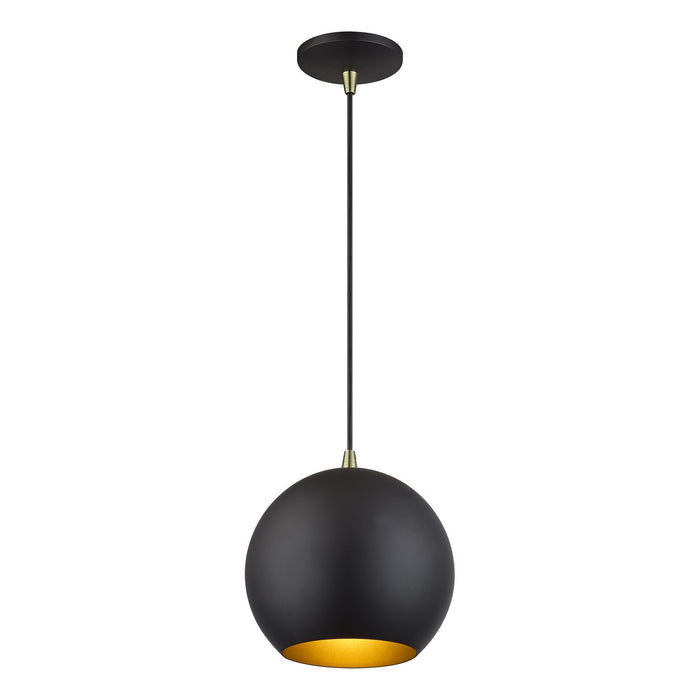 Livex Lighting - 60278-07 - LED Pendant - Kuppola - Bronze w/Antique Brass