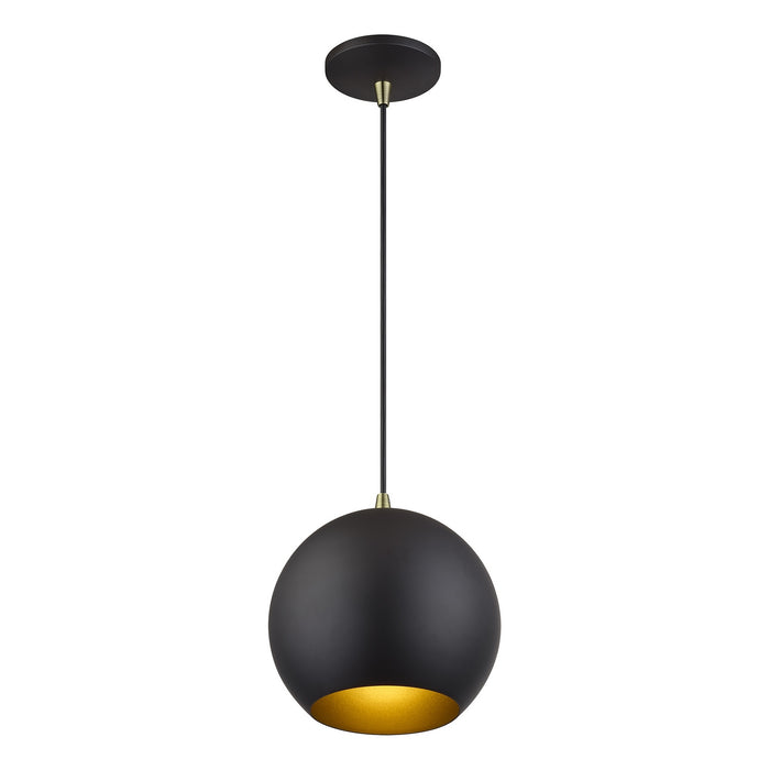 Livex Lighting - 60278-07 - LED Pendant - Kuppola - Bronze w/Antique Brass