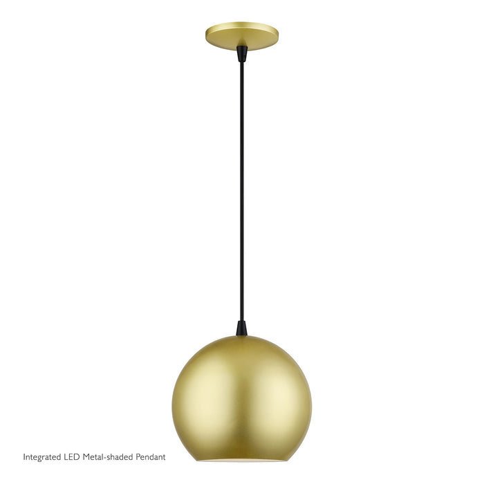 Livex Lighting - 60278-33 - LED Pendant - Kuppola - Soft Gold w/Black