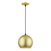 Livex Lighting - 60278-33 - LED Pendant - Kuppola - Soft Gold w/Black