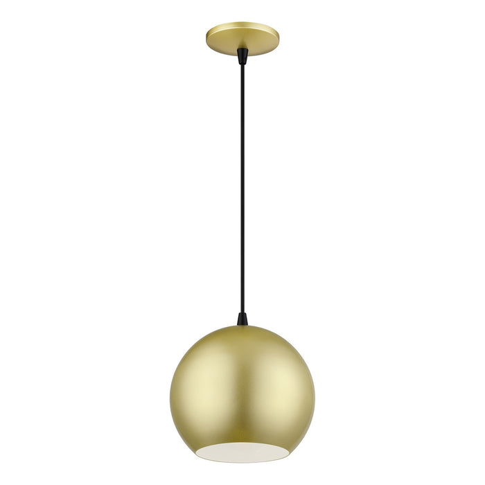 Livex Lighting - 60278-33 - LED Pendant - Kuppola - Soft Gold w/Black