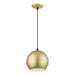 Livex Lighting - 60278-33 - LED Pendant - Kuppola - Soft Gold w/Black