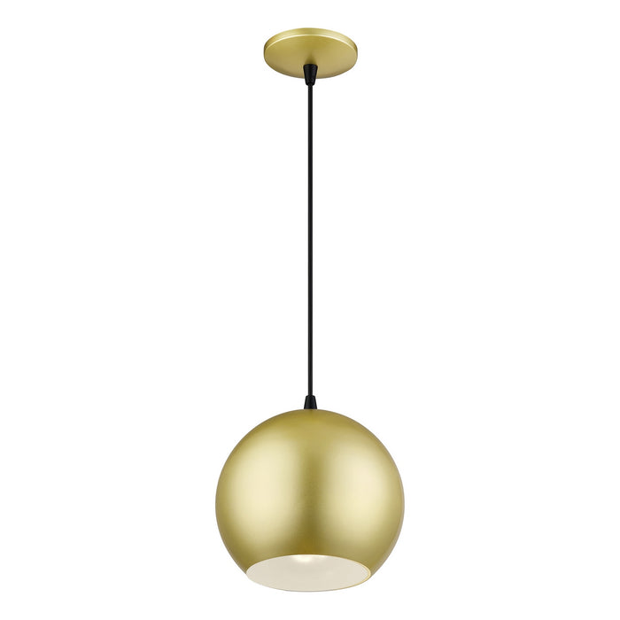 Livex Lighting - 60278-33 - LED Pendant - Kuppola - Soft Gold w/Black